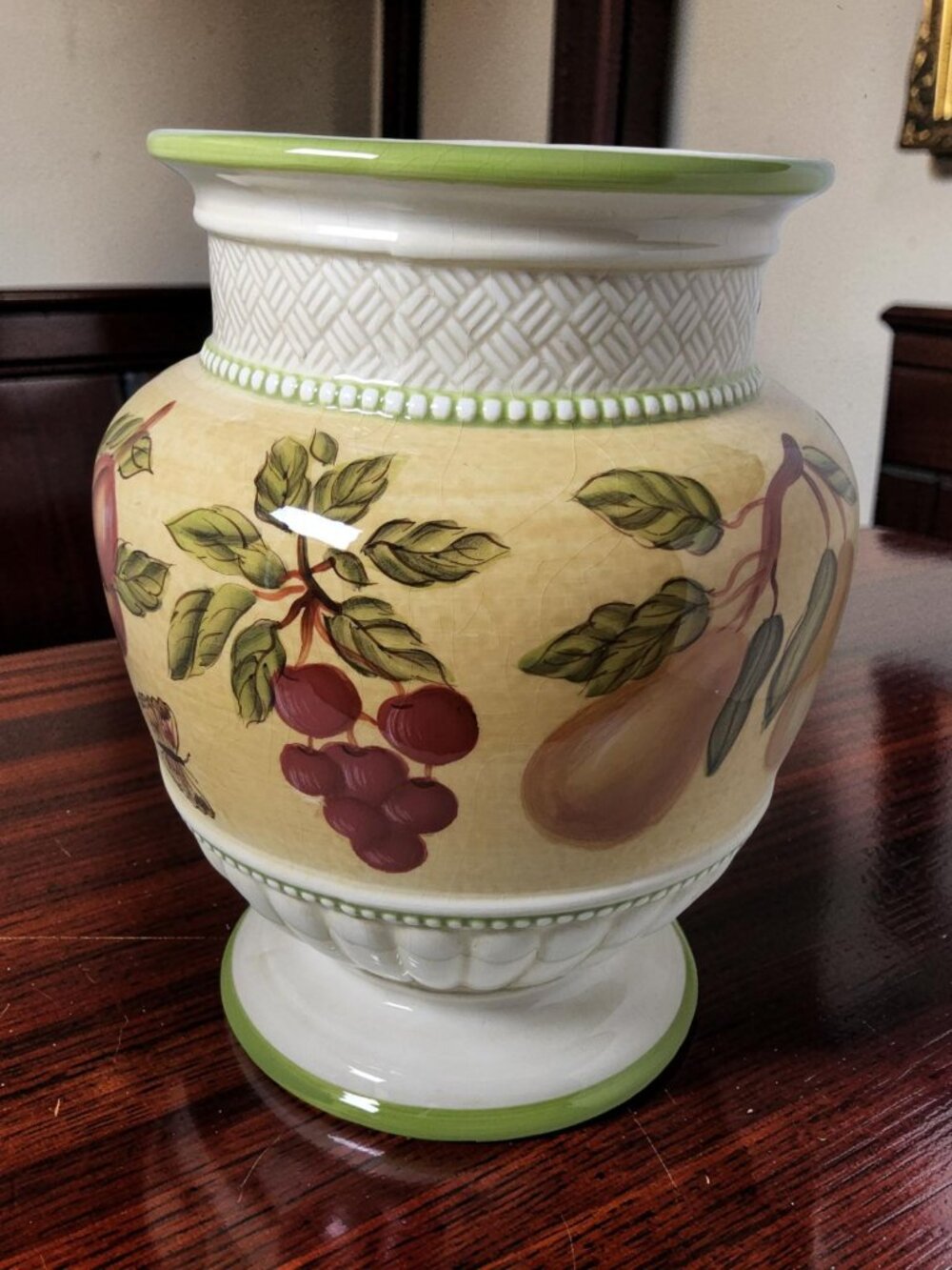 Vintage Raymond Waites Certified International Canister Cookie Jar,Vase Tuscan F